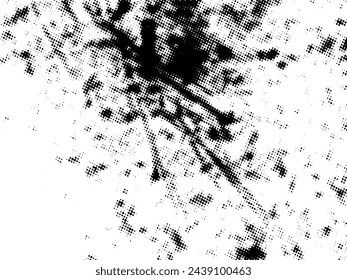 Black and white Grunge halftone vector. Distress overlay texture. Abstract surface dust and rough background concept. Distress illustration place over object to create grunge effect. Vector EPS10.
