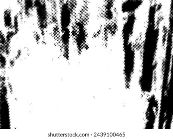 Black and white Grunge halftone vector. Distress overlay texture. Abstract surface dust and rough background concept. Distress illustration place over object to create grunge effect. Vector EPS10.
