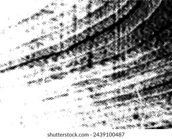Vector de semitonos Grunge en blanco y negro. Textura superpuesta de socorro. Abstracto polvo de superficie y concepto de fondo áspero. Ilustración de socorro colocar sobre el objeto para crear efecto grunge. Vector EPS10.
