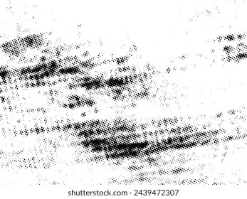 Black and white Grunge halftone vector. Distress overlay texture. Abstract surface dust and rough background concept. Distress illustration place over object to create grunge effect. Vector EPS10.
