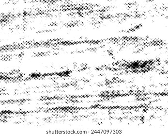 Black and white Grunge halftone vector. Distress overlay texture. Abstract surface dust and rough background concept. Distress illustration place over object to create grunge effect. Vector EPS10.