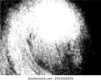 Black and white Grunge halftone vector. Distress overlay texture. Abstract surface dust and rough background concept. Distress illustration place over object to create grunge effect. Vector EPS10.

