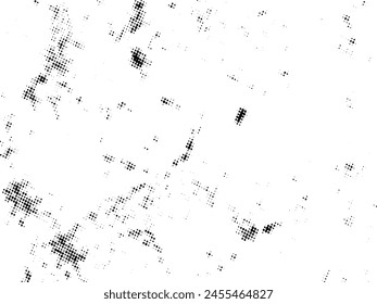 Black and white Grunge halftone vector. Distress overlay texture. Abstract surface dust and rough background concept. Distress illustration place over object to create grunge effect. Vector EPS10.
