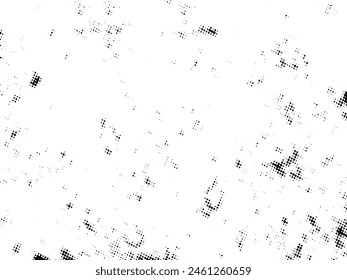 Vector en semitonos Grunge en blanco y negro. Textura superpuesta de socorro. Abstractas concepto de superficie y fondo áspero. Ilustración de socorro colocar sobre el objeto para crear efecto grunge. Vector EPS10.