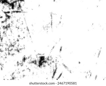 Black and white Grunge halftone vector. Distress overlay texture. Abstract surface dust and rough background concept. Distress illustration place over object to create grunge effect. Vector EPS10.