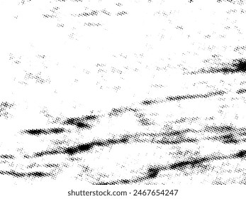 Black and white Grunge halftone vector. Distress overlay texture. Abstract surface dust and rough background concept. Distress illustration place over object to create grunge effect. Vector EPS10.