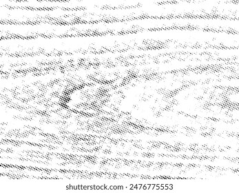 Black and white Grunge halftone vector. Distress overlay texture. Abstract surface dust and rough background concept. Distress illustration place over object to create grunge effect. Vector EPS10.
