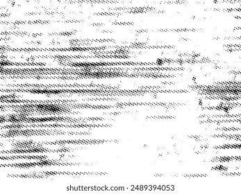 Black and white Grunge halftone vector. Distress overlay texture. Abstract surface dust and rough background concept. Distress illustration place over object to create grunge effect. Vector EPS10.