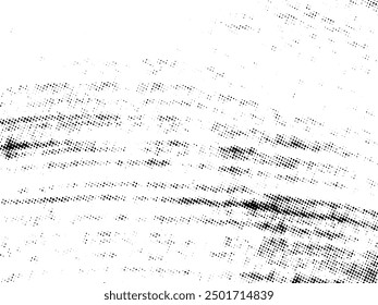 Black and white Grunge halftone vector. Distress overlay texture. Abstract surface dust and rough background concept. Distress illustration place over object to create grunge effect. Vector EPS10.