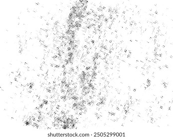 Black and white Grunge halftone vector. Distress overlay texture. Abstract surface dust and rough background concept. Distress illustration place over object to create grunge effect. Vector EPS10.
