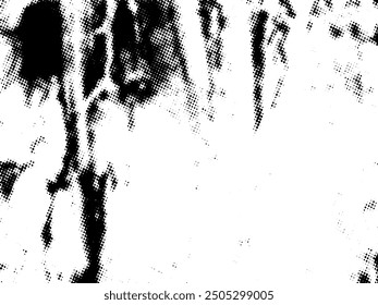 Schwarz-weißer Halbtonvektor vom Typ Grunge. Überlagerungsstruktur für Distress. Abstrakter Oberflächenstaub und raues Hintergrundkonzept. Distress Illustration Platz über Objekt zu Grunge-Effekt zu schaffen. Vektor-EPS10.
