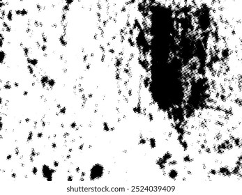 Vector semitono Grunge blanco y negro. Textura de superposición de tensión. Polvo superficial Abstractas y concepto áspero del fondo. Coloque la ilustración de angustia sobre el objeto para crear un efecto grunge. Vector EPS10.