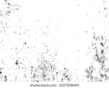 
Schwarz-weißer Halbtonvektor vom Typ Grunge. Überlagerungsstruktur für Distress. Abstrakter Oberflächenstaub und raues Hintergrundkonzept. Distress Illustration Platz über Objekt zu Grunge-Effekt zu schaffen. Vektor-EPS10.