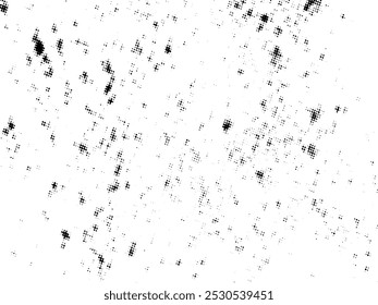 Black and white Grunge halftone vector. Distress overlay texture. Abstract surface dust and rough background concept. Distress illustration place over object to create grunge effect. Vector EPS10.
