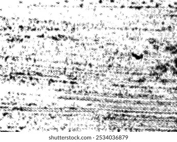 Black and white Grunge halftone vector. Distress overlay texture. Abstract surface dust and rough background concept. Distress illustration place over object to create grunge effect. Vector EPS10.