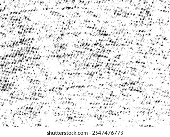 Black and white Grunge halftone vector. Distress overlay texture. Abstract surface dust and rough background concept. Distress illustration place over object to create grunge effect. Vector EPS10.
