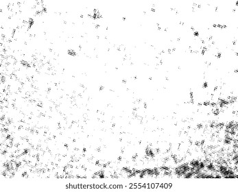 Black and white Grunge halftone vector. Distress overlay texture. Abstract surface dust and rough background concept. Distress illustration place over object to create grunge effect. Vector EPS10.
