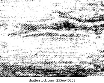 Black and white Grunge halftone vector. Distress overlay texture. Abstract surface dust and rough background concept. Distress illustration place over object to create grunge effect. Vector EPS10.
