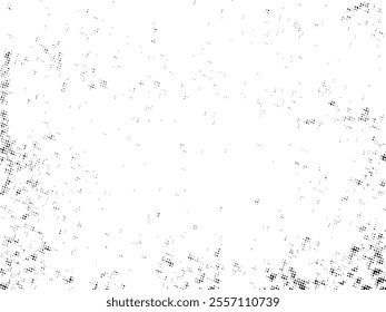 Black and white Grunge halftone vector. Distress overlay texture. Abstract surface dust and rough background concept. Distress illustration place over object to create grunge effect. Vector EPS10.
