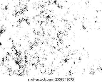 Black and white Grunge halftone vector. Distress overlay texture. Abstract surface dust and rough background concept. Distress illustration place over object to create grunge effect. Vector EPS10.
