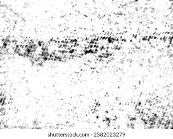 Black and white Grunge halftone vector. Distress overlay texture. Abstract surface dust and rough background concept. Distress illustration place over object to create grunge effect. Vector EPS10.