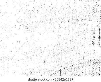 Black and white Grunge halftone vector. Distress overlay texture. Abstract surface dust and rough background concept. Distress illustration place over object to create grunge effect. Vector EPS10.
