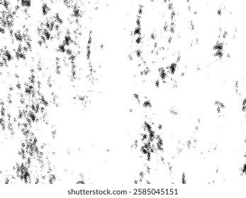 Black and white Grunge halftone vector. Distress overlay texture. Abstract surface dust and rough background concept. Distress illustration place over object to create grunge effect. Vector EPS10.

