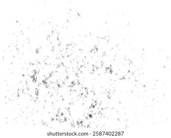 Black and white Grunge halftone vector. Distress overlay texture. Abstract surface dust and rough background concept. Distress illustration place over object to create grunge effect. Vector EPS10.