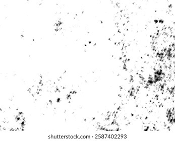 Black and white Grunge halftone vector. Distress overlay texture. Abstract surface dust and rough background concept. Distress illustration place over object to create grunge effect. Vector EPS10.