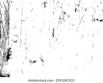 Black and white Grunge halftone vector. Distress overlay texture. Abstract surface dust and rough background concept. Distress illustration place over object to create grunge effect. Vector EPS10.
