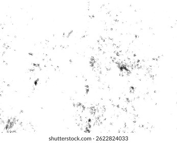 Black and white Grunge halftone vector. Distress overlay texture. Abstract surface dust and rough background concept. Distress illustration place over object to create grunge effect. Vector EPS10.

