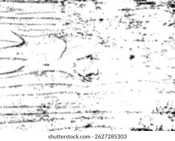Black and white Grunge halftone vector. Distress overlay texture. Abstract surface dust and rough background concept. Distress illustration place over object to create grunge effect. Vector EPS10.
