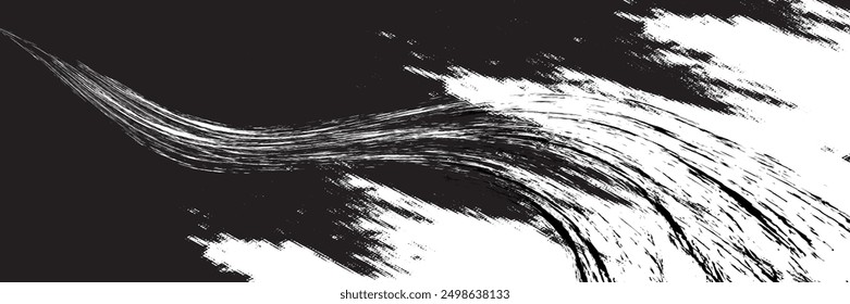 black and white grunge illustration
