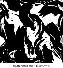 Black and white grunge lines pattern/ Abstract hand drawn painting background