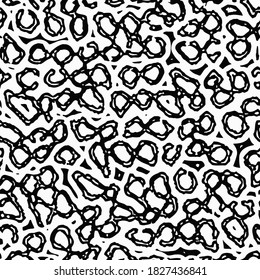 
Black and white grunge overlay.  Monochrome vector organic texture.