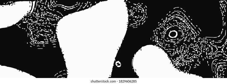 Black and white grunge overlay.  Monochrome vector organic texture.