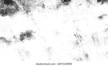 Textura de sobreposição de grunge preto e branco, fundo angustiado do efeito de ruído de arranhão