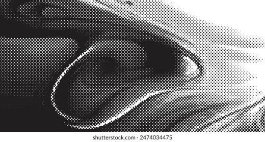 Black and white grunge pattern for design and background