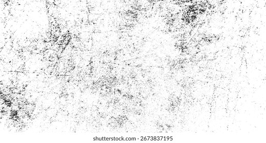Vetor de sobreposição de textura Grunge Scratch preto e branco