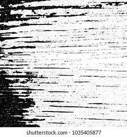 Black and white grunge scratched vector texture background. Dark overlay. 