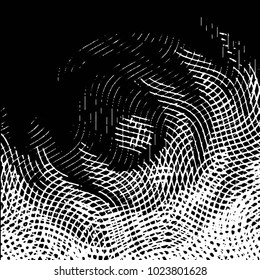 Black and white grunge stripe line vector background. Abstract halftone illustration background. Grunge grid background pattern
