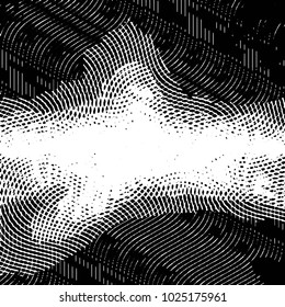 Black and white grunge stripe line vector background. Abstract halftone illustration background. Grunge grid background pattern
