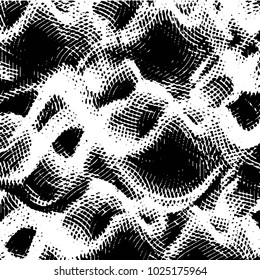 Black and white grunge stripe line vector background. Abstract halftone illustration background. Grunge grid background pattern
