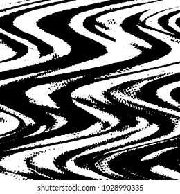 Black and white grunge stripe line vector background. Abstract halftone illustration background. Grunge grid background pattern
