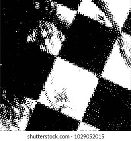 Black and white grunge stripe line vector background. Abstract halftone illustration background. Grunge grid background pattern
