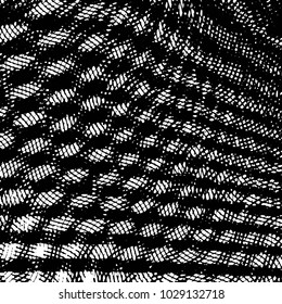 Black and white grunge stripe line vector background. Abstract halftone illustration background. Grunge grid background pattern
