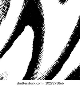 Black and white grunge stripe line vector background. Abstract halftone illustration background. Grunge grid background pattern
