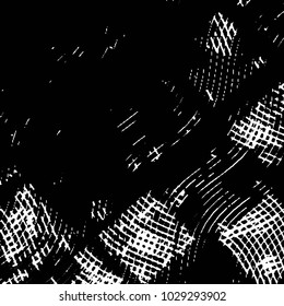 Black and white grunge stripe line vector background. Abstract halftone illustration background. Grunge grid background pattern
