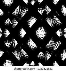 Black and white grunge stripe line vector background. Abstract halftone illustration background. Grunge grid background pattern
