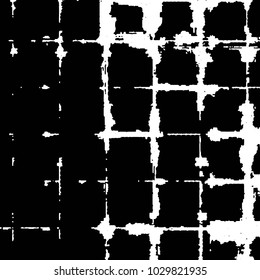 Black and white grunge stripe line vector background. Abstract halftone illustration background. Grunge grid background pattern
